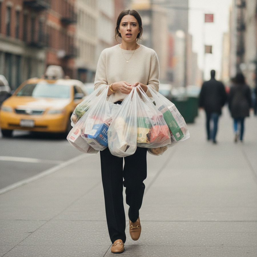 Bolsas de plástico que se rompen